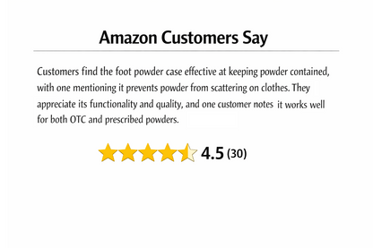 No Mess. No Fuss. Powder Your Feet in Seconds.